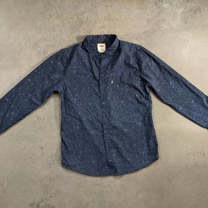 Levi's Blue Floral Button Shirt - Men's Medium